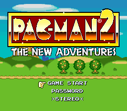 Pac-Man 2 The New Adventures box art for Super Nintendo
